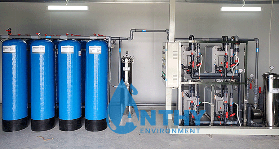 The DI water filtration system is applicable to industries need high purity water